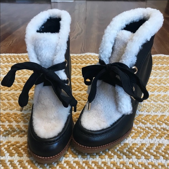 Kate Spade Sandy Wedge Shearling Bootie - Picture 6 of 8